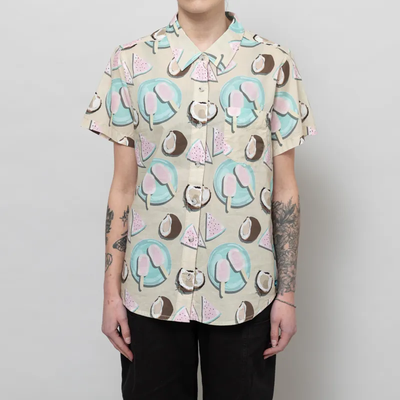 Kavu Womens Girl Party Shirt Coconutty