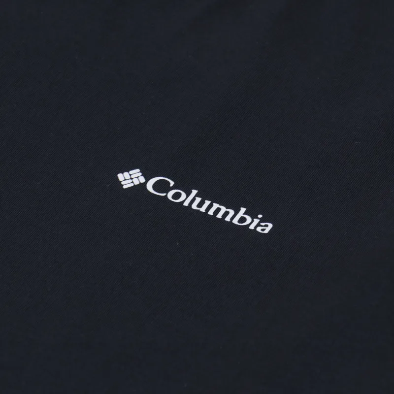 Columbia CSC Logo Organic Cotton T Shirt Black Boxy Brand-5