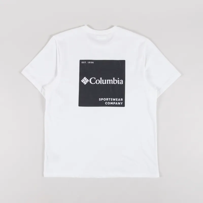 Columbia CSC Logo Organic Cotton T Shirt White Boxy Brand