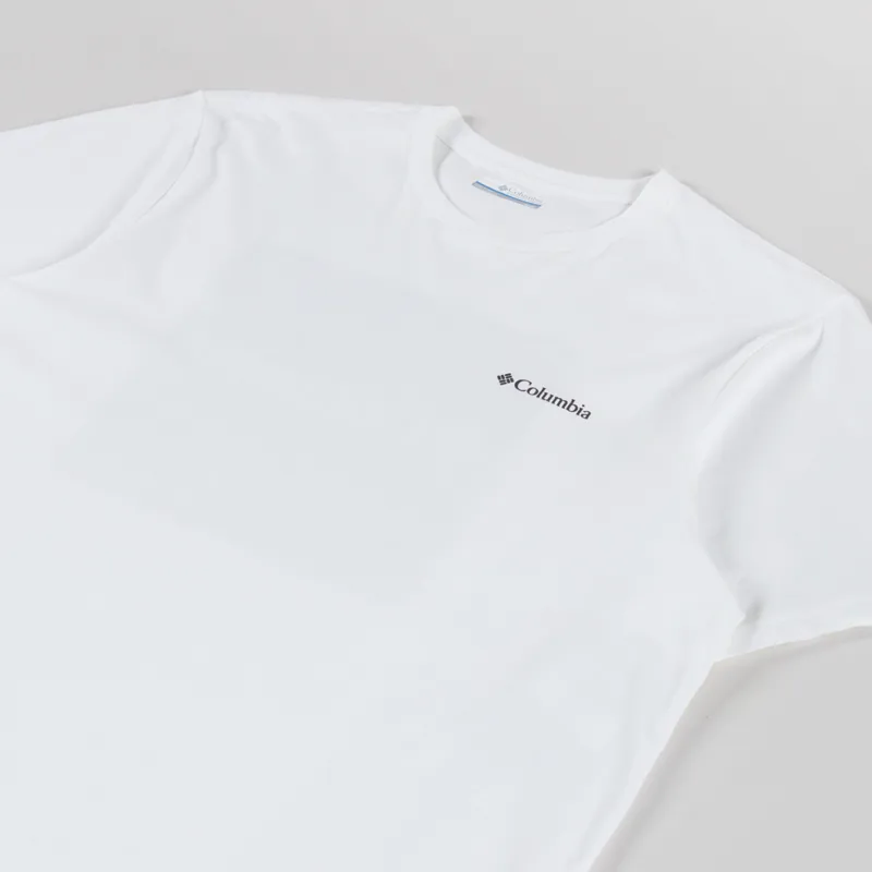 Columbia CSC Logo Organic Cotton T Shirt White Boxy Brand-3