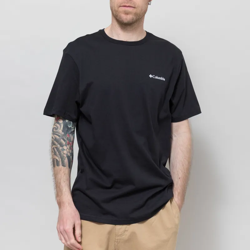 Columbia CSC Outdoor Organic Cotton T Shirt Black Scoped View-1