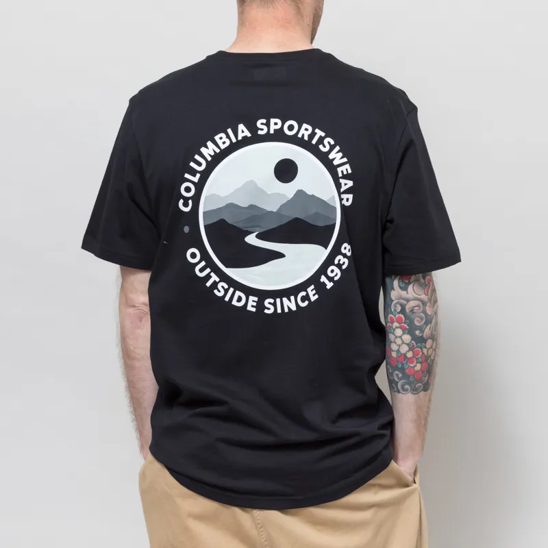 Columbia CSC Outdoor Organic Cotton T Shirt Black Scoped View