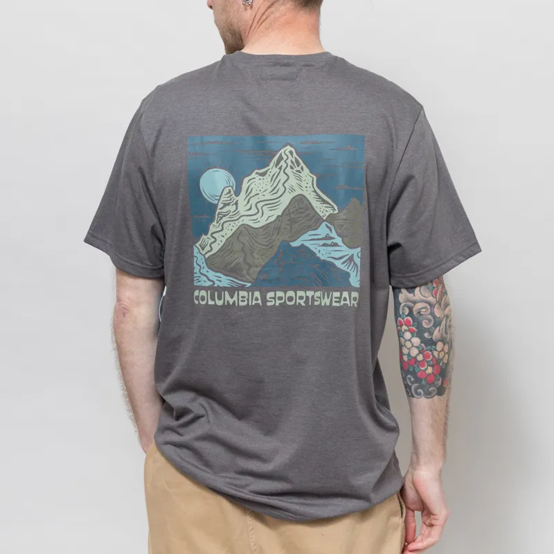 Columbia CSC Outdoor Organic Cotton T Shirt City Grey Heather Sunscape