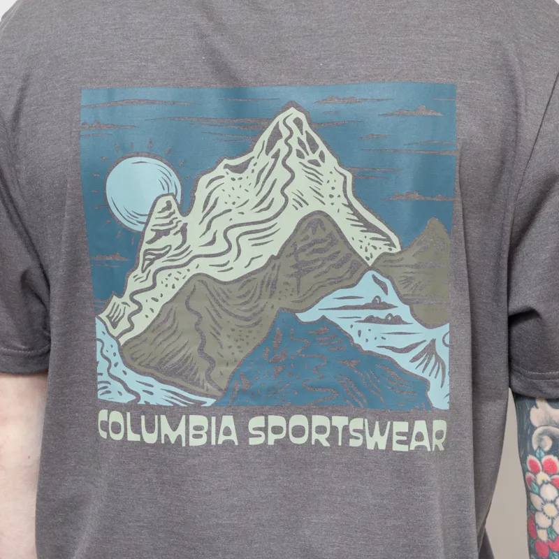 Columbia CSC Outdoor Organic Cotton T Shirt City Grey Heather Sunscape-3