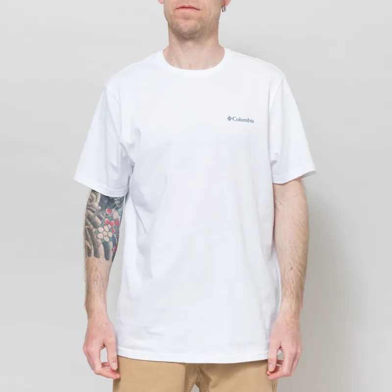 Columbia CSC Outdoor Organic Cotton T Shirt White Shining Landscape-2