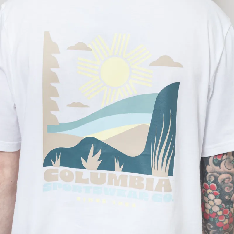 Columbia CSC Outdoor Organic Cotton T Shirt White Shining Landscape-4
