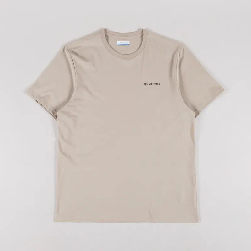 Columbia CSC Outdoor Organic Cotton T Shirt Ancient Fossil Sandscape-1