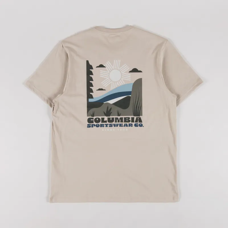 Columbia CSC Outdoor Organic Cotton T Shirt Ancient Fossil Sandscape