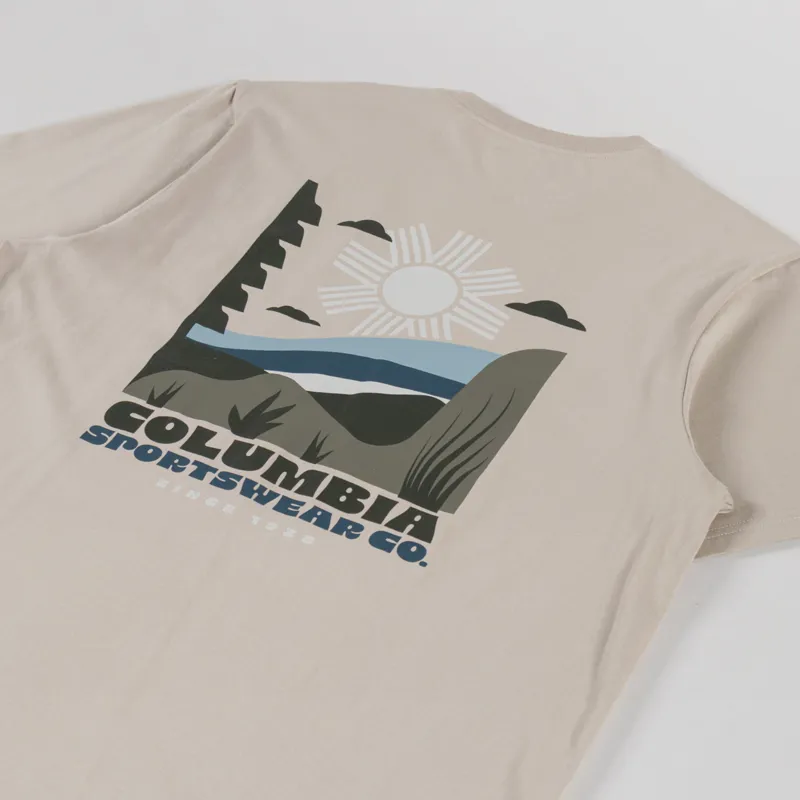 Columbia CSC Outdoor Organic Cotton T Shirt Ancient Fossil Sandscape-2