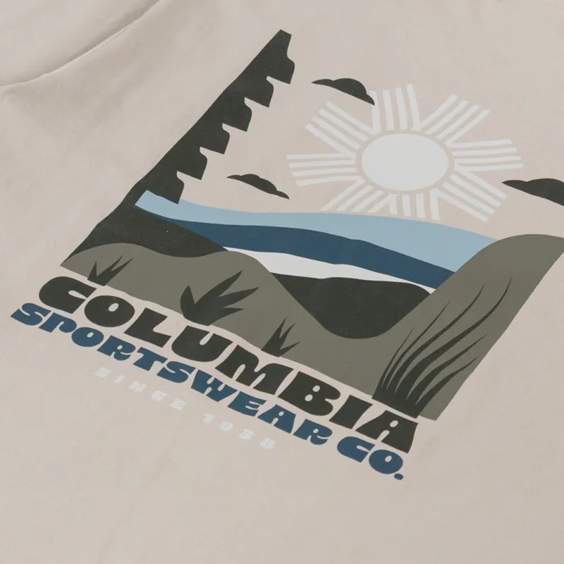 Columbia CSC Outdoor Organic Cotton T Shirt Ancient Fossil Sandscape-4