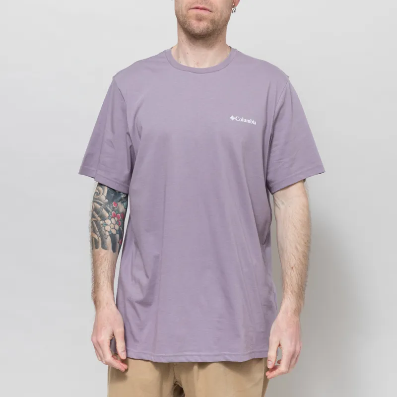Columbia CSC Outdoor Organic Cotton T Shirt Shale Purple Scoped View-1
