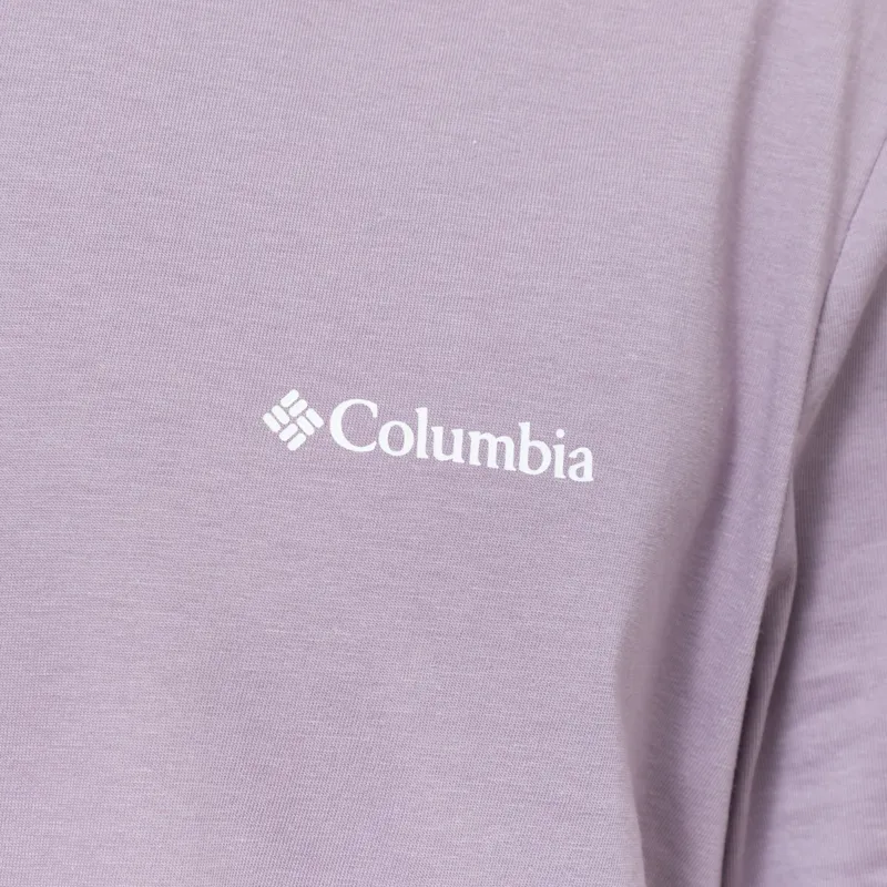 Columbia CSC Outdoor Organic Cotton T Shirt Shale Purple Scoped View-4