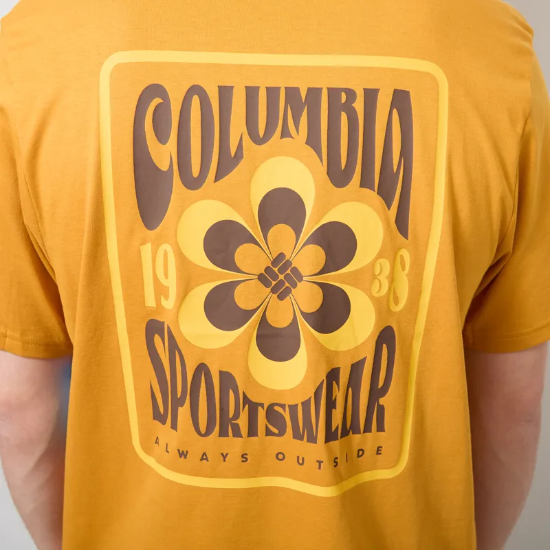Columbia CSC Outdoor Organic Cotton T Shirt Squash Flower Power Badge-4