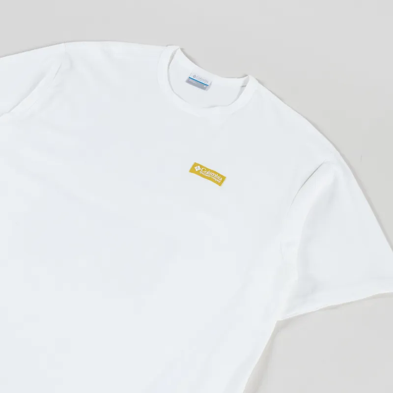 Columbia CSC Heavyweight Iconic T Shirt White Repeated Peaks-3