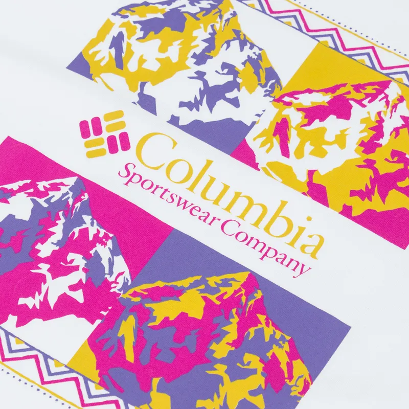 Columbia CSC Heavyweight Iconic T Shirt White Repeated Peaks-4