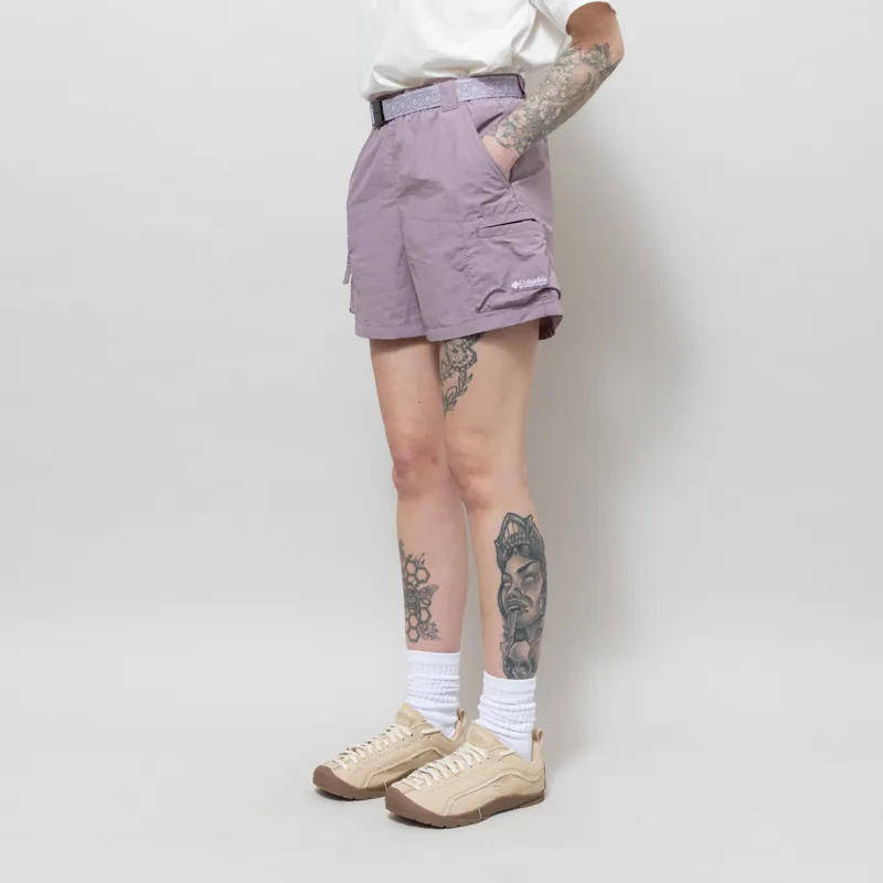 Columbia Womens Sequoia Grove Woven Walking Shorts Shale Purple Lavender Purple-1