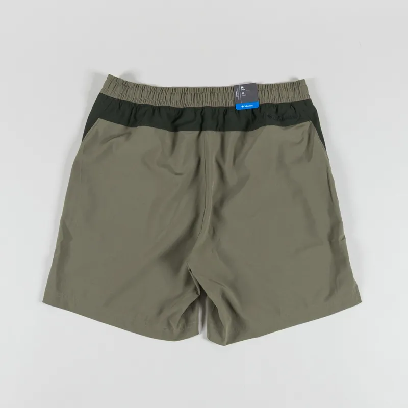 Columbia Vital Valley Hiking Shorts Stone Green Greenscape-1