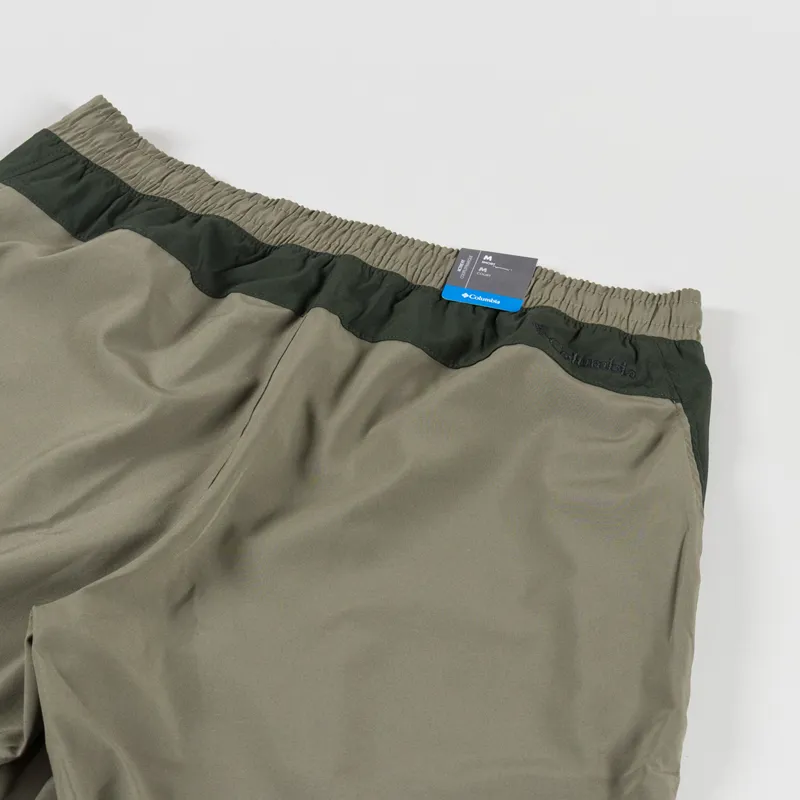 Columbia Vital Valley Hiking Shorts Stone Green Greenscape-3