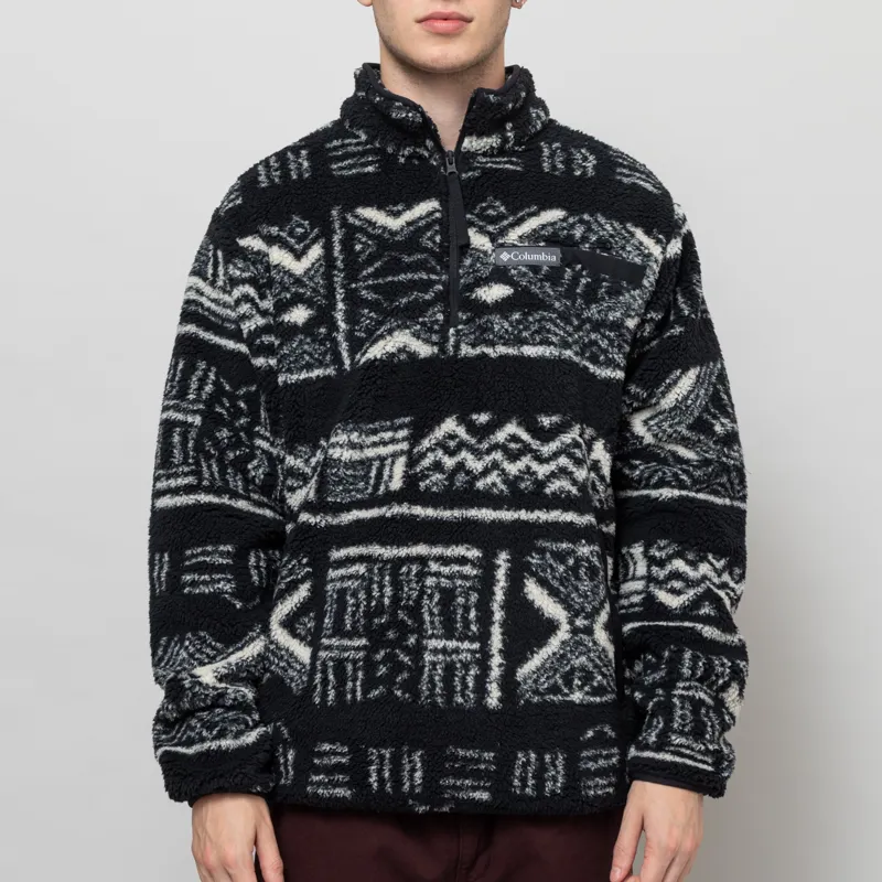 Columbia Rugged Ridge Sherpa Half Zip Fleece Black Deschutes Days