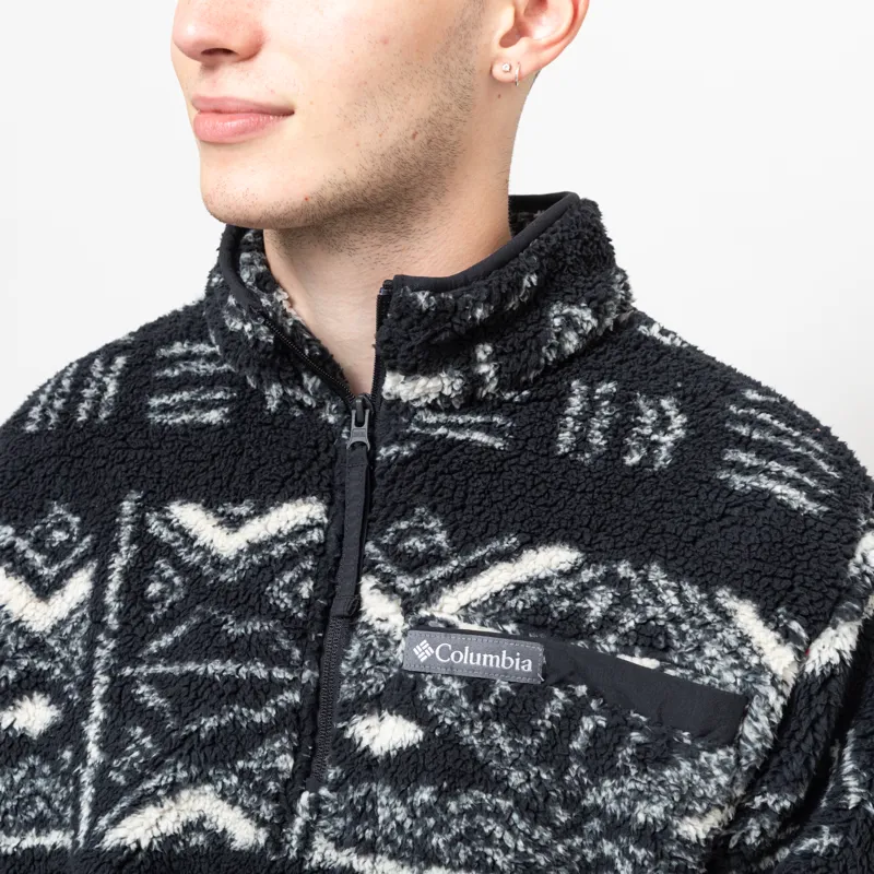 Columbia Rugged Ridge Sherpa Half Zip Fleece Black Deschutes Days-5