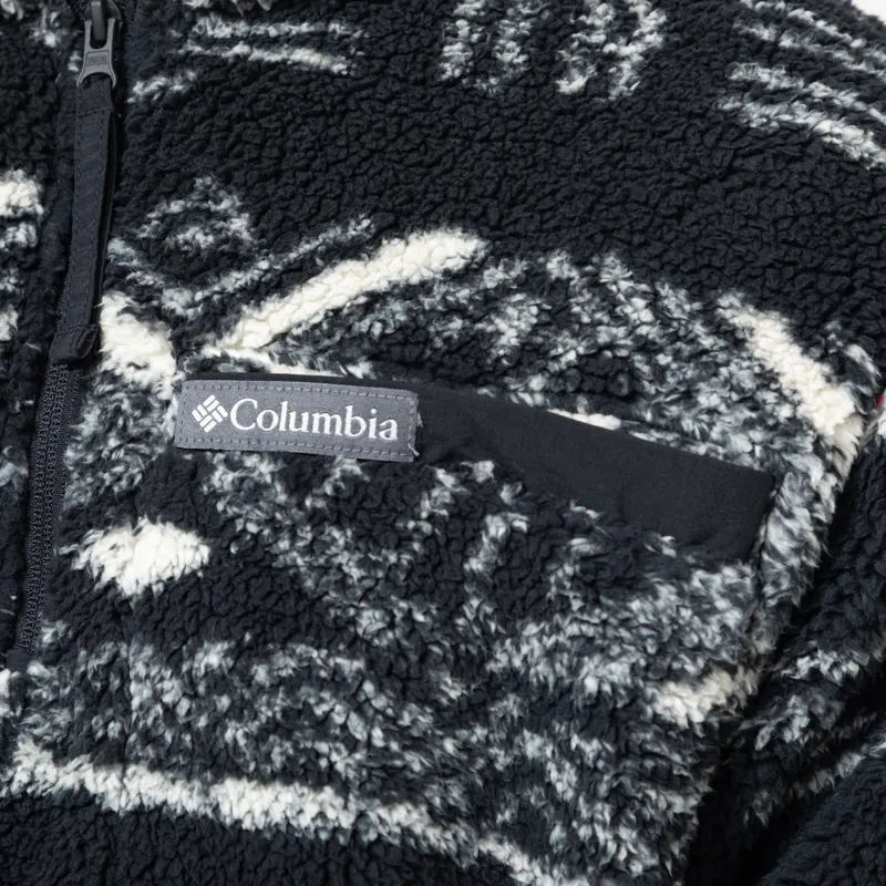 Columbia Rugged Ridge Sherpa Half Zip Fleece Black Deschutes Days-6