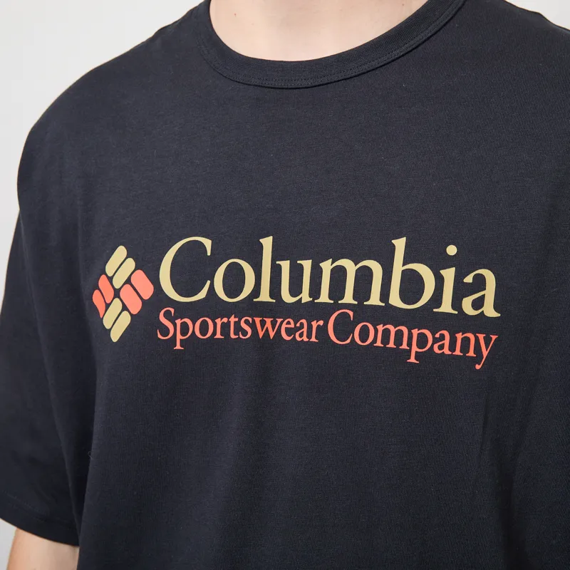 Columbia CSC Heavyweight Logo T Shirt Black CSC Retro Logo-5