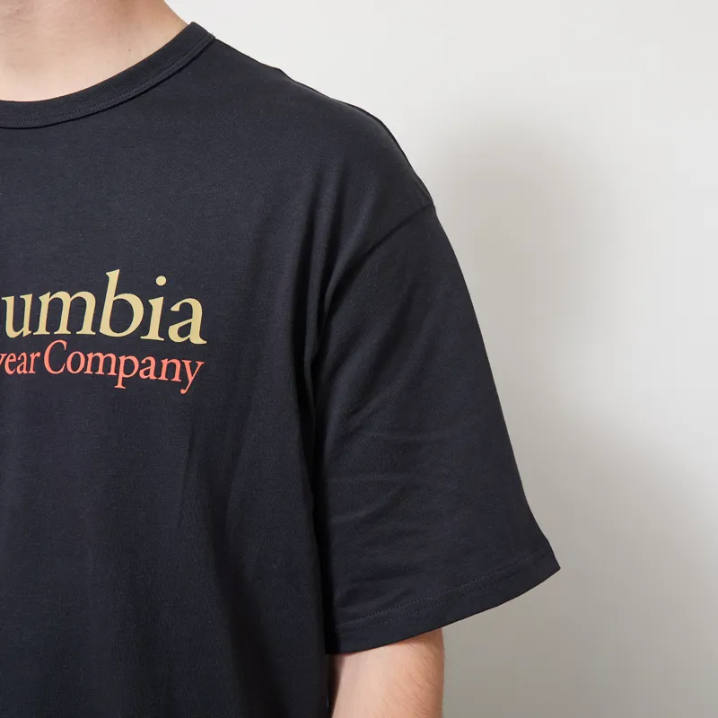 Columbia CSC Heavyweight Logo T Shirt Black CSC Retro Logo-4