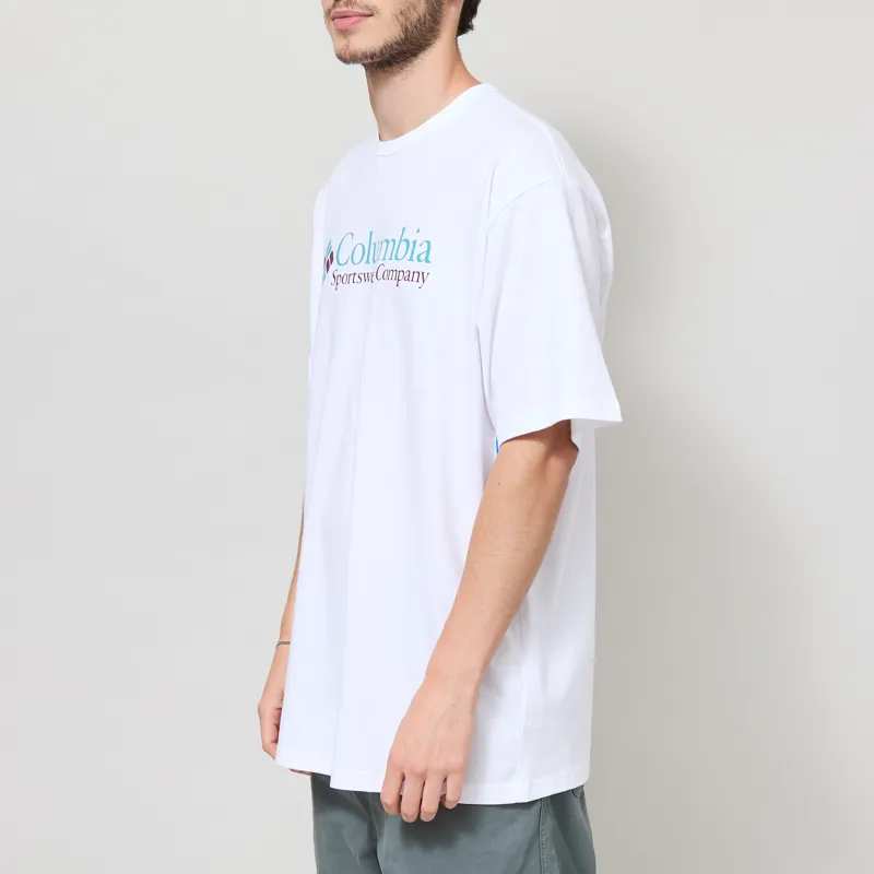 Columbia CSC Heavyweight Logo T Shirt White CSC Retro Logo-1