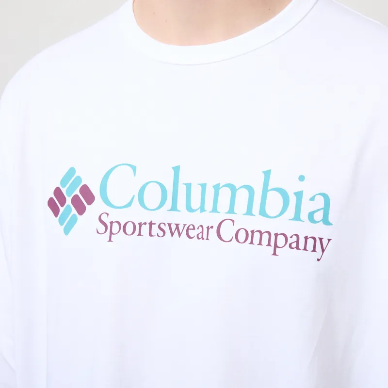 Columbia CSC Heavyweight Logo T Shirt White CSC Retro Logo-4