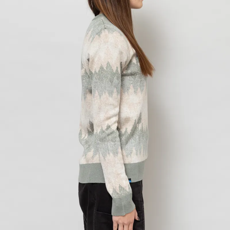 Kavu Womens Hillrose Sweater Forest Fade-4