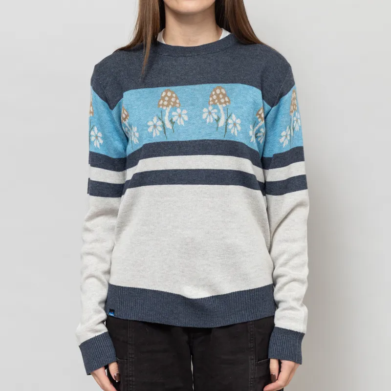 Kavu Womens Hillrose Sweater Mushroom Patch