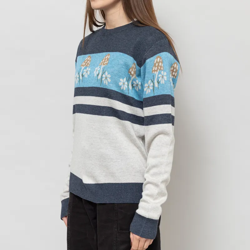 Kavu Womens Hillrose Sweater Mushroom Patch-1