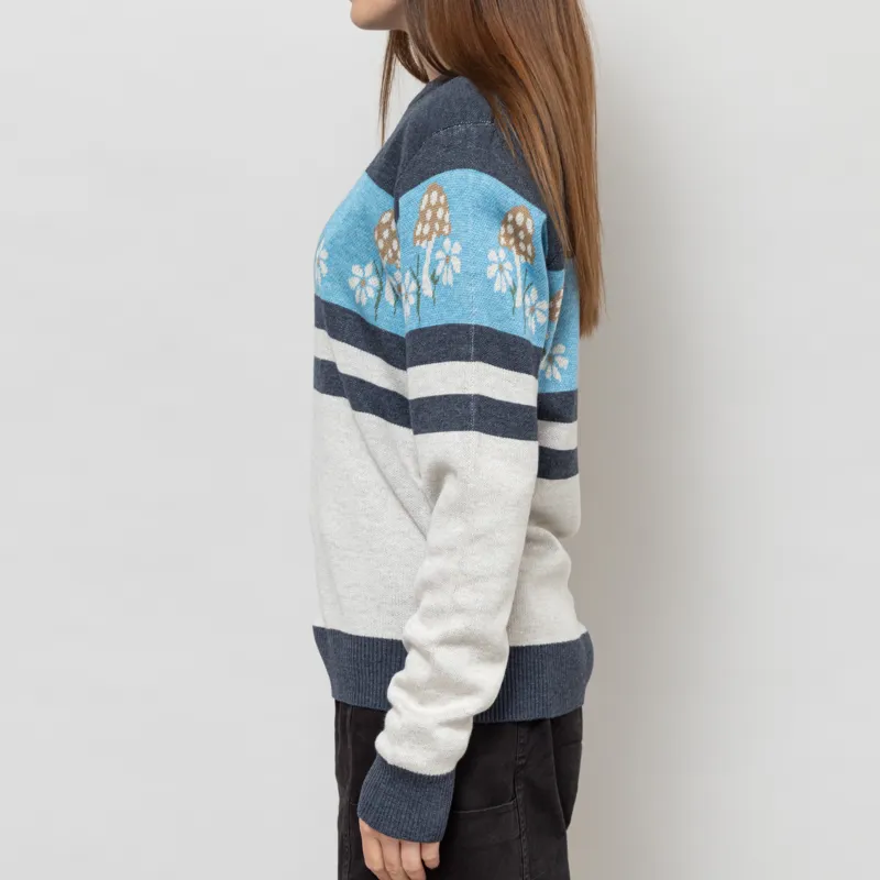 Kavu Womens Hillrose Sweater Mushroom Patch-2