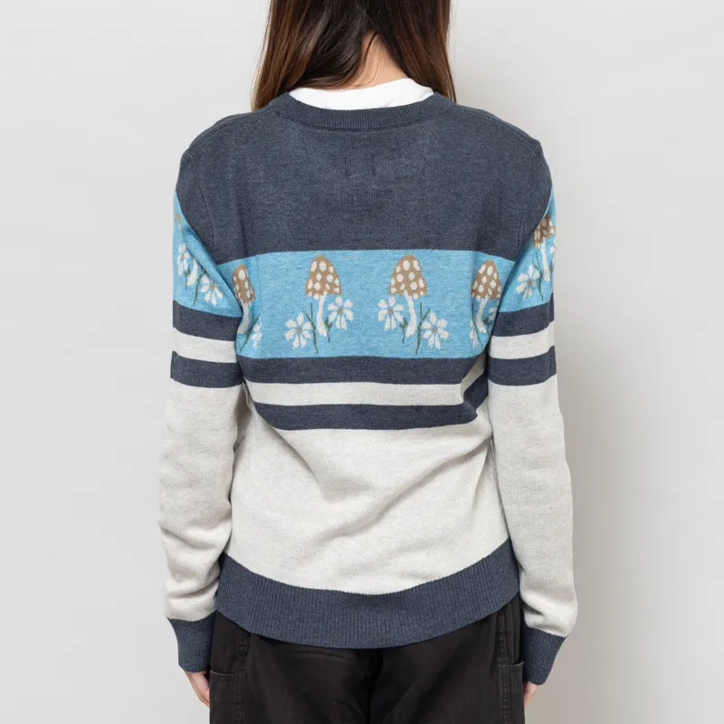 Kavu Womens Hillrose Sweater Mushroom Patch-3