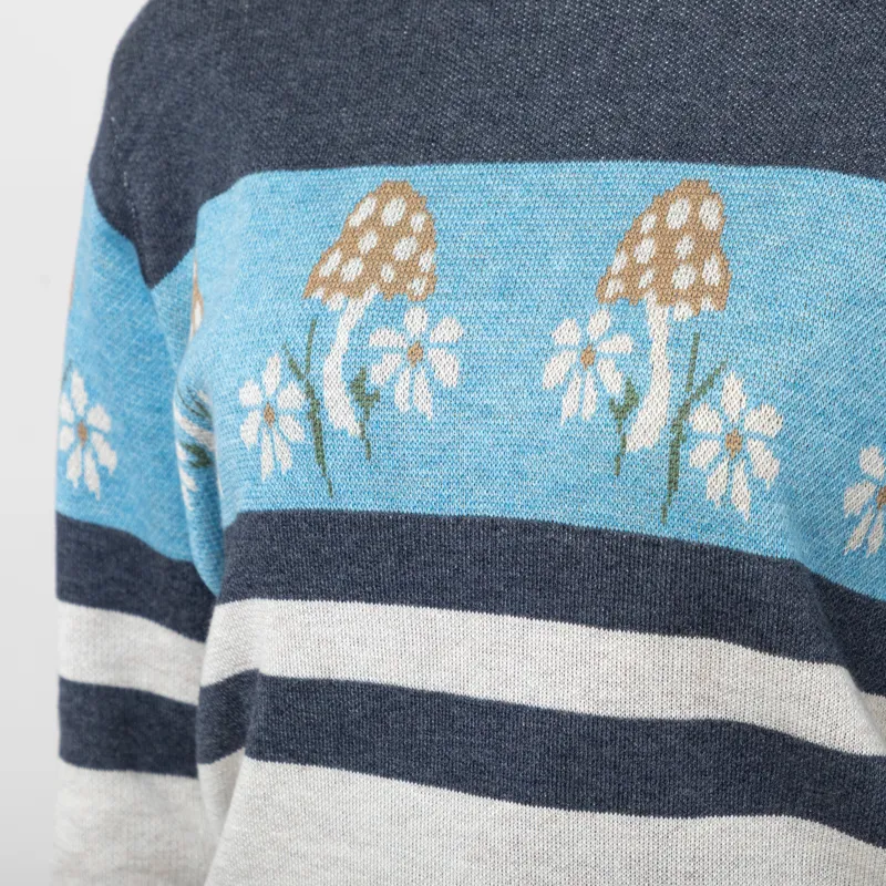 Kavu Womens Hillrose Sweater Mushroom Patch-6