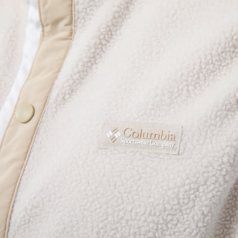 Columbia Womens Helvetia Sherpa Fleece Gilet Dark Stone Ancient Fossil-4