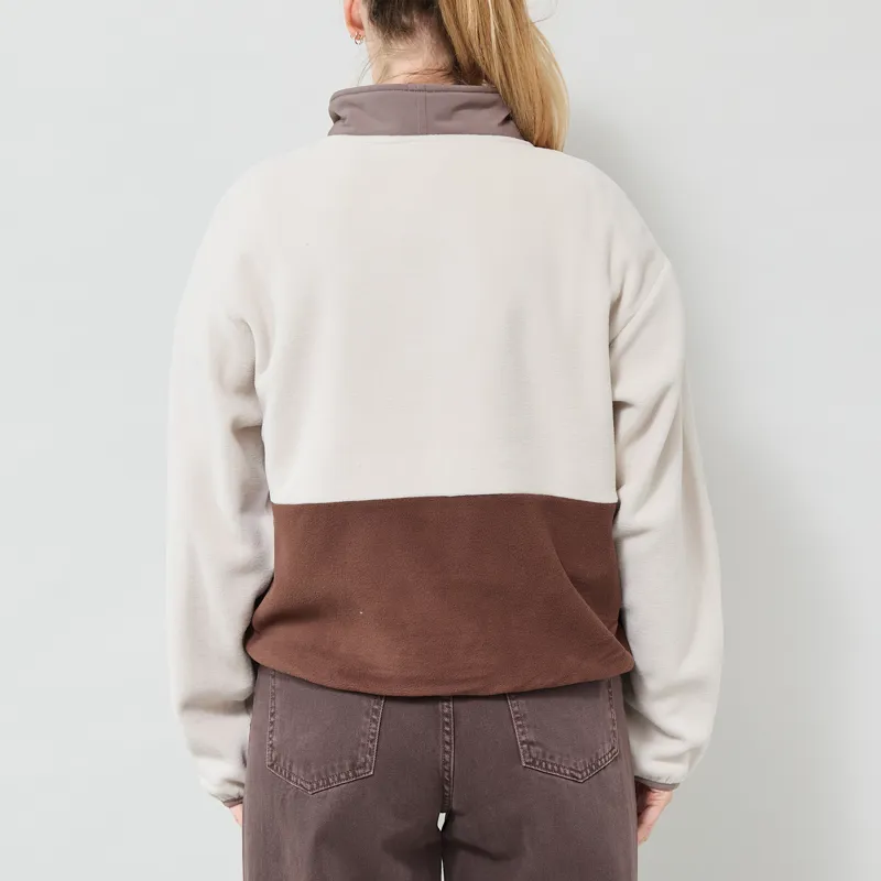 Columbia Womens Sequoia Grove II Half Zip Fleece Dark Stone Tobacco Iron-2