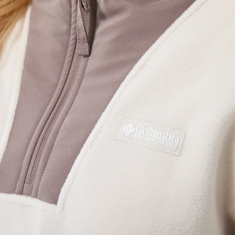 Columbia Womens Sequoia Grove II Half Zip Fleece Dark Stone Tobacco Iron-4