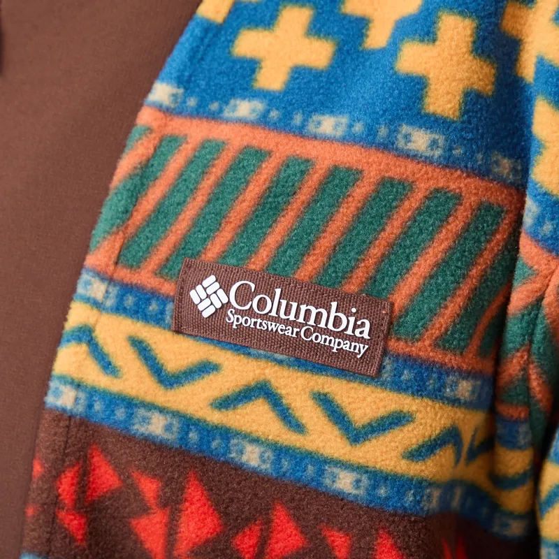 Columbia Sequoia Grove II Printed Full Zip Fleece Teak Brown Wizard Island-4