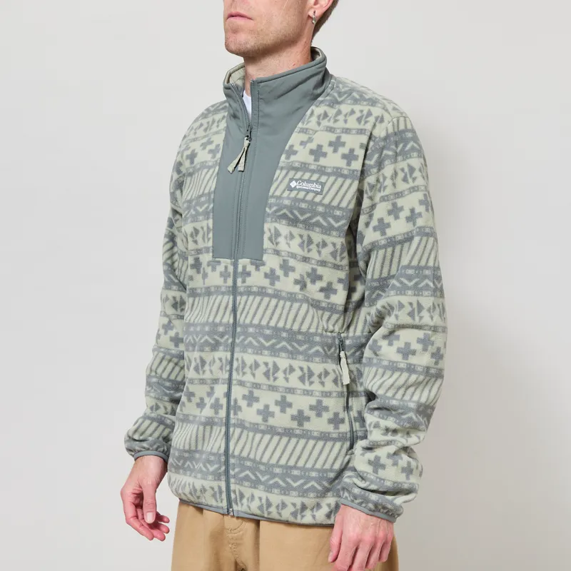 Columbia Sequoia Grove II Printed Full Zip Fleece Safari Wizard Island Tonal-1