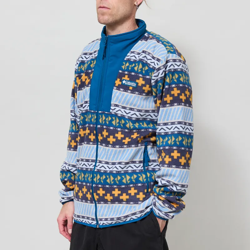Columbia Sequoia Grove II Printed Full Zip Fleece Phoenix Blue Wizard Island-1