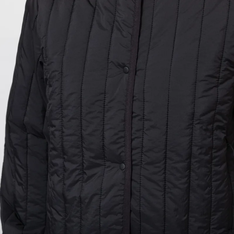 Rains Womens Banja Liner Bomber Jacket Black-9