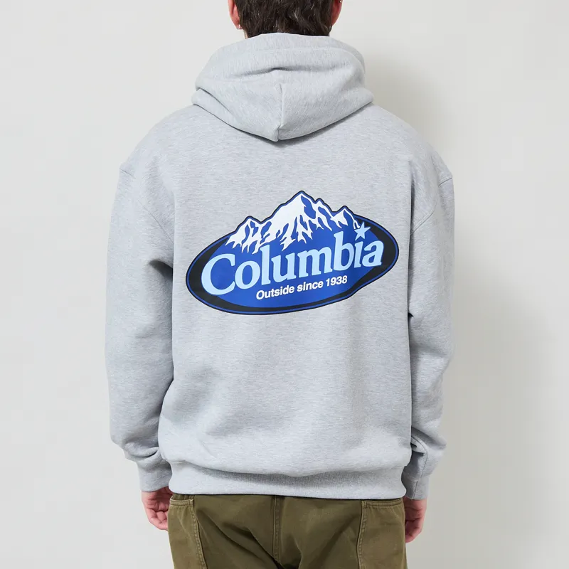 Columbia Street Tech Heavyweight Graphic Hoodie Grey Heather