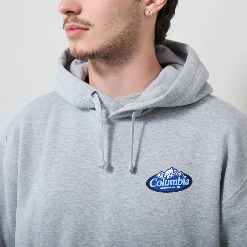 Columbia Street Tech Heavyweight Graphic Hoodie Grey Heather-3