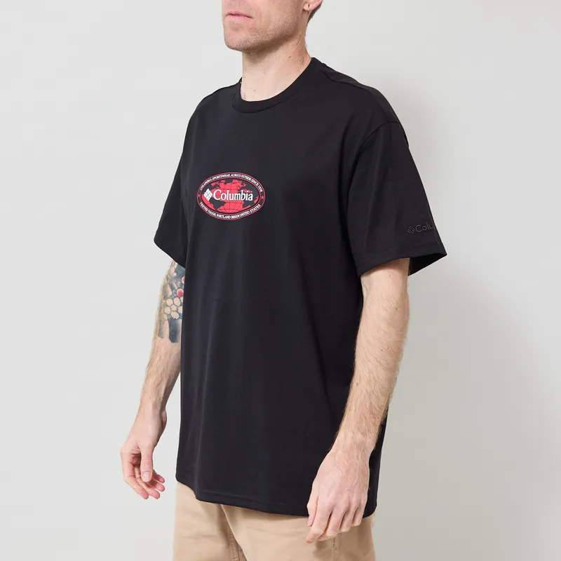 Columbia Heavyweight Graphic T Shirt Black Worldwide-1