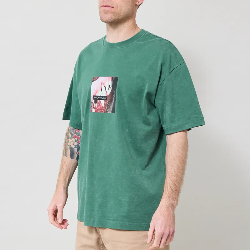 Token Tagged T Shirt Green Pigment-1