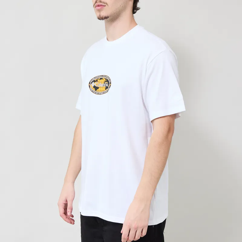 Columbia Heavyweight Graphic T Shirt White Worldwide-1