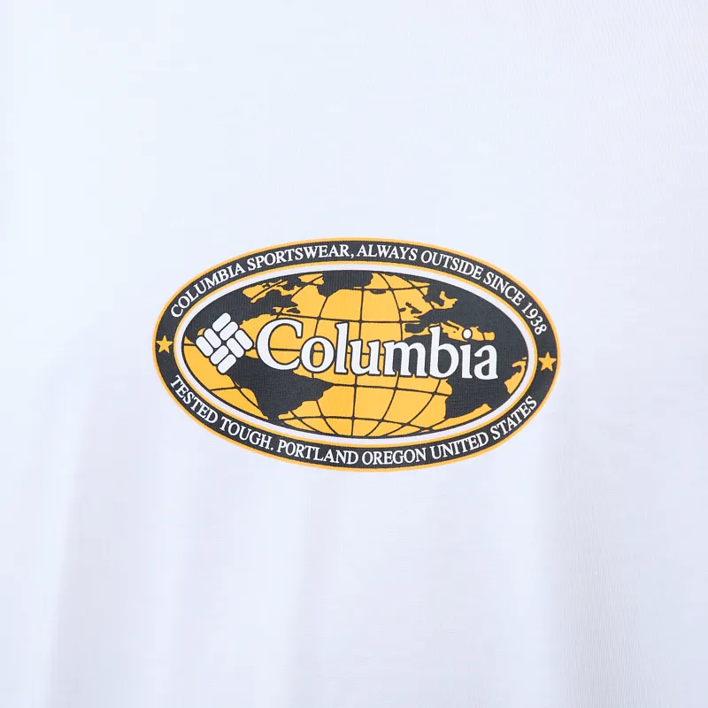 Columbia Heavyweight Graphic T Shirt White Worldwide-3