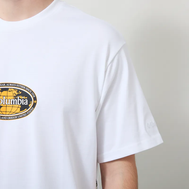 Columbia Heavyweight Graphic T Shirt White Worldwide-4