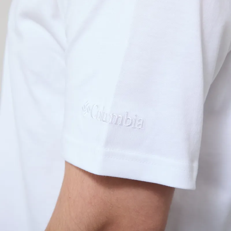 Columbia Heavyweight Graphic T Shirt White Snowy Peaks-5